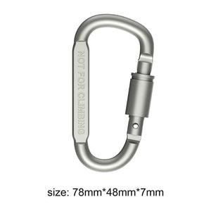 Aluminum Alloy D-ring Carabiner Keychain