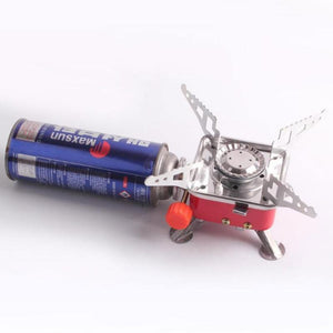 Wind proof gas burner camping stove