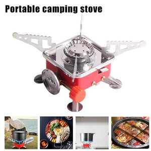 Wind proof gas burner camping stove