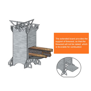 Picnic Cooking Burning Rocket Stove