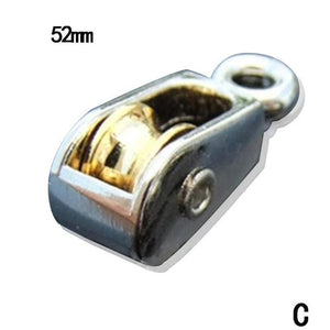 Single And Double Fixed Pulley Zinc Alloy Rope