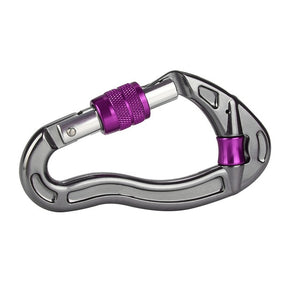 D-shape Climbing Carabiner Screw Lock