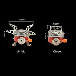 Wind proof gas burner camping stove